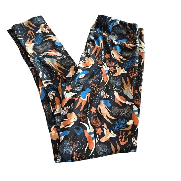 Lularoe Women's OS (2-12) Under the Sea leggings, new no tags - Picture 2 of 5